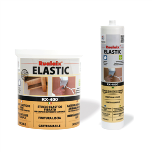 Rualaix RX400 Elastic è uno stucco in pasta elastico fibrorinforzato di altissima qualità - finitura liscia.