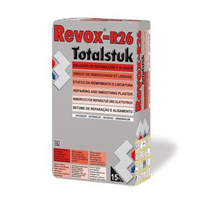 Revox R26 Totalstuk è uno stucco ideale per incollare, riempire, rinnovare e rasare