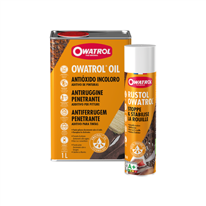 Antiruggine trasparente penetrante. Owatrol Oil è un potente antiruggine penetrante altamente versatile che può essere utilizzato da solo o come additivo per pitture.	